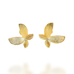 BRINCO BORBOLETA BANHADO A OURO 18K G - 3,5 cm - comprar online