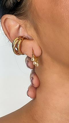 PIERCING CHARME BANHADO A OURO 18K - 2 cm na internet