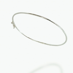 BRACELETE ESSENCE WHITE ARO LISO PRATA 925 - comprar online