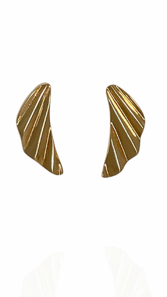 BRINCO CHARME LEQUE BANHADO A OURO 18K - 3 cm - comprar online