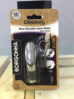 Dosador para vinhos com tampa