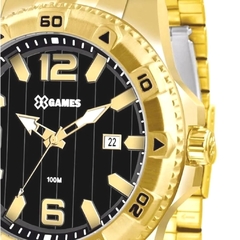 Relógio X-Games Masculino Dourado Analogico XMGS1025 P2KX - comprar online