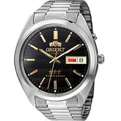 Relógio Orient Masculino Automático 469Wa3 P1Sx Preto Aço - comprar online