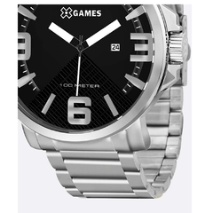 Relógio X-Games Aço Grande Xmss1029 Preto Com Calendário na internet