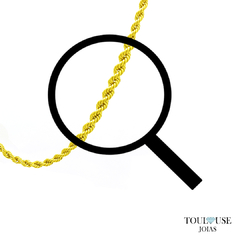 Cordão Corda Ouro 18k - 60cm Ref: 141/01221 - comprar online