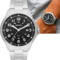 Relógio Orient Masculino Prata Analogico MBSS1380 P2SX - comprar online