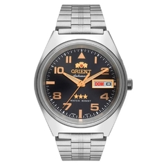 Relógio Masculino Orient Prata E Grafite Automatic 3 Estrela - comprar online