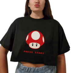 8C - CROP TOP HONGO MARIO BROS - comprar online