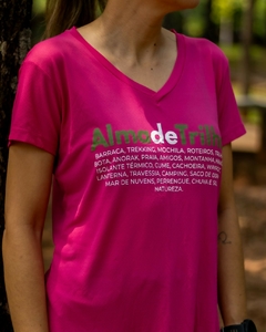 Camiseta feminina dry-fit Alma de Trilha (manga curta) - Alma de Trilha