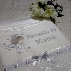 toalha de batizado personalizada 