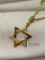 PINGENTE ESTRELA DE DAVI P - 2,0X2,0CM - BANHADO A OURO 18K - - comprar online