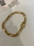 PULSEIRA FÍGARO 3 POR 1 FECHO TRAVA DUPLA (7mm) - MACIÇA - BANHADO A OURO 18k - comprar online