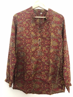 Camisa Mao 3 botones flores - tienda online