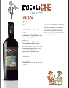 COCOLICHE RESERVA MALBEC - La Bodeguita Vinos Del Valle