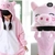 PIJAMA KIGURUMI NIÑOS CHANCHITA ROSA