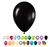 GLOBOS DE LATEX 10 PULGADAS X 50 UNID PERLADO COLOR NEGRO