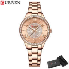 Relógio Curren Aço com Strass 9084 (sob encomenda¹) - comprar online