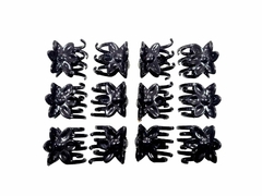 broche flor negro chico x 12 und