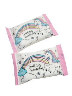 Toallitas para mano humedas unicornio