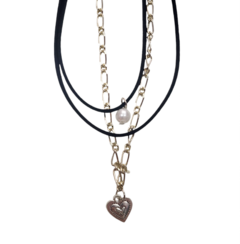 Collar choker + cadena x 3 und surtido - comprar online