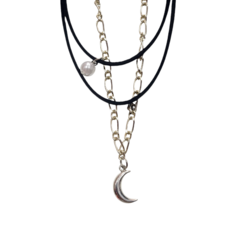 Collar choker + cadena x 3 und surtido - tienda online