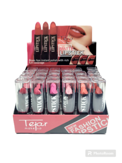 labial matte lipstick tejar x 3 und surtidos