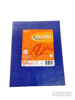 cuaderno gloria azul RAYADO 42 hojas