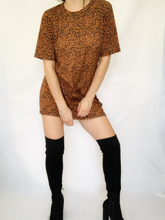 Vestido Animal Print Onça - comprar online