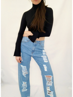 Cropped Flare Up Preto na internet