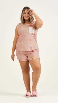 Short Doll regata estrelas plus size - comprar online