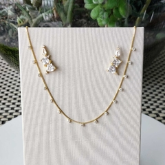 Colar chocker Zircônia cristal - Deesa Semijóias