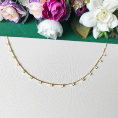 Colar chocker Zircônia cristal