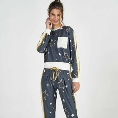 Conjunto Estrelas em malha de Fleece