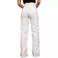 Calça Jeans Wide Leg Pantalona Feminina Cintura Alta na internet