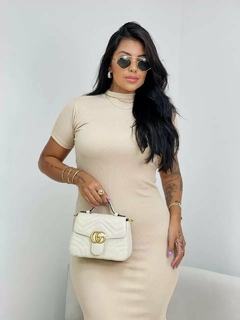 Vestido Midi Canelado Sabrina Elegance - comprar online