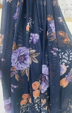 TULE FLORAL DOCE DE PÊSSEGO - comprar online