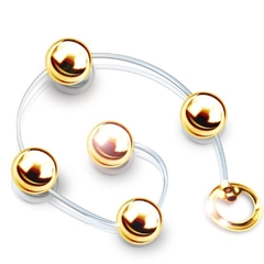 Bolinhas Tailandesas Luxuosas em Metal Dourado 23g/cada - comprar online