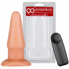 PLUG ANAL COM VIBRO E VENTOSA 13X 4,3CM