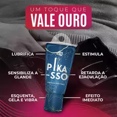 Pikasso Gel Masculino Excitante Comestível Esquenta, Gela e Vibra 18g - comprar online