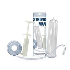 Bomba Peniana Strong Man Manual Econômica Com Seringa