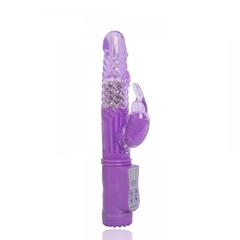 Vibrador Rotativo Jelly Com Estimulador 36 Modos de Vibração