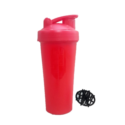 Vaso Mezclador De Proteinas Shaker 600 ml - Rojo