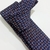 Gravata Slim Estampada - Azul - comprar online