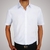 Camisa Slim manga curta 100% poliéster - Branca