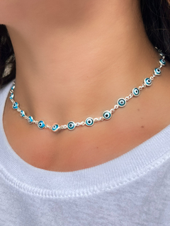 Choker Olho Grego Turquesa - comprar online