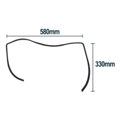 519584 - VEDACAO P/FORNO ELECTROLUX ORIGINAL 2CAV G76 67405049