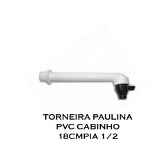 504296 - TORNEIRA PAULINA PVC CABINHO 18CMPIA 1/2