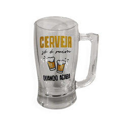 518135 - CANECA CHOPP TABERNA HAPPY BEER 340ML(CERVEJA SÓ É RUIM QUANDO ACABA) - comprar online