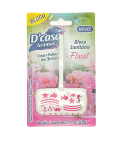 519213 - BLOCO SANITARIO PARA D'CASA AROMAS 28G FLORAL