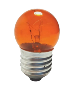 519331 - LAMPADA BOLINHA BRASFORT E27 07W X 127V AMBAR 8465